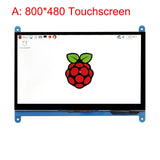 7 inch Raspberry Pi 4 Model B 3B Plus LCD Display Touch Screen 1024*600 800*480 HDMI TFT + Holder for Nvidia Jetson Nano PC