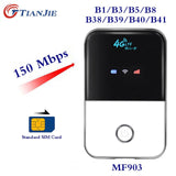 TIANJIE 4G Wifi Router mini router 3G 4G Lte Wireless Portable Pocket wi fi Mobile Hotspot Car Wi-fi Router With Sim Card Slot