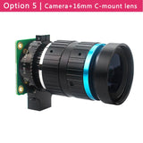 Raspberry Pi High Quality Camera Module 12.3 Megapixel Sony IMX477 Sensor Adjustable  Focus  6mm CS 16mm C-mount Lens for 4B/3B+