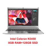 14.1 inch 8GB DDR4 RAM 128G 256G SSD Notebook 1920*1080 Laptop Full Layout Keyboard WiFi Bluetooth for student office